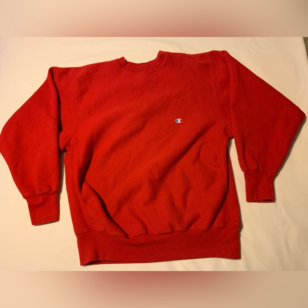 Champion Size XL Reverse Weave Red Sweatshirt